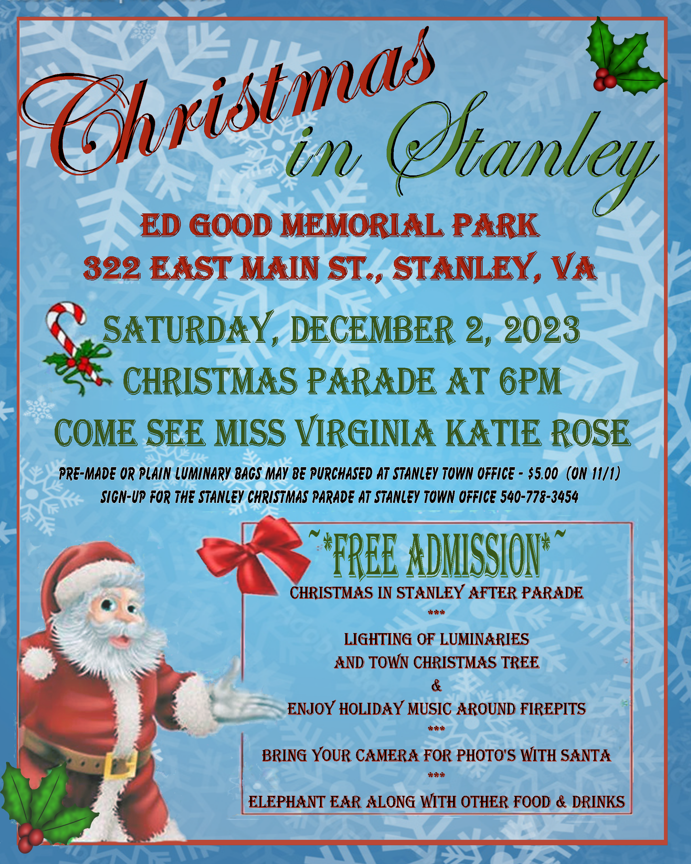 Christmas in Stanley  Luray-Page Chamber of Commerce