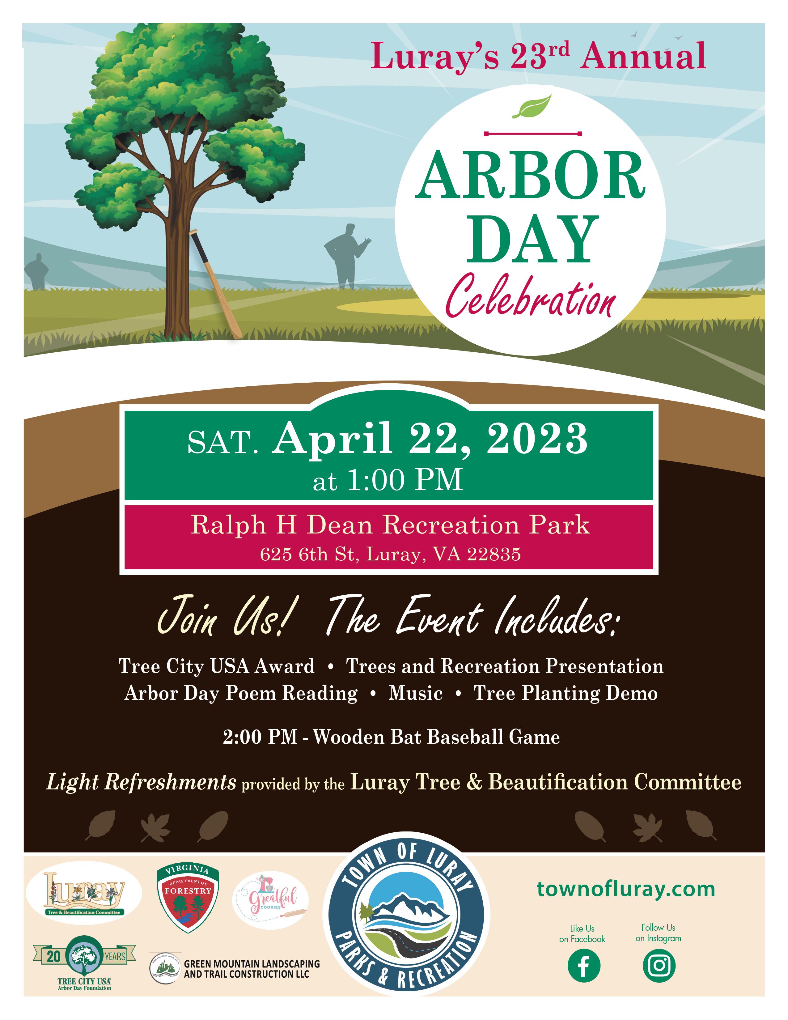 2023 Arbor Day Celebration LurayPage Chamber of Commerce