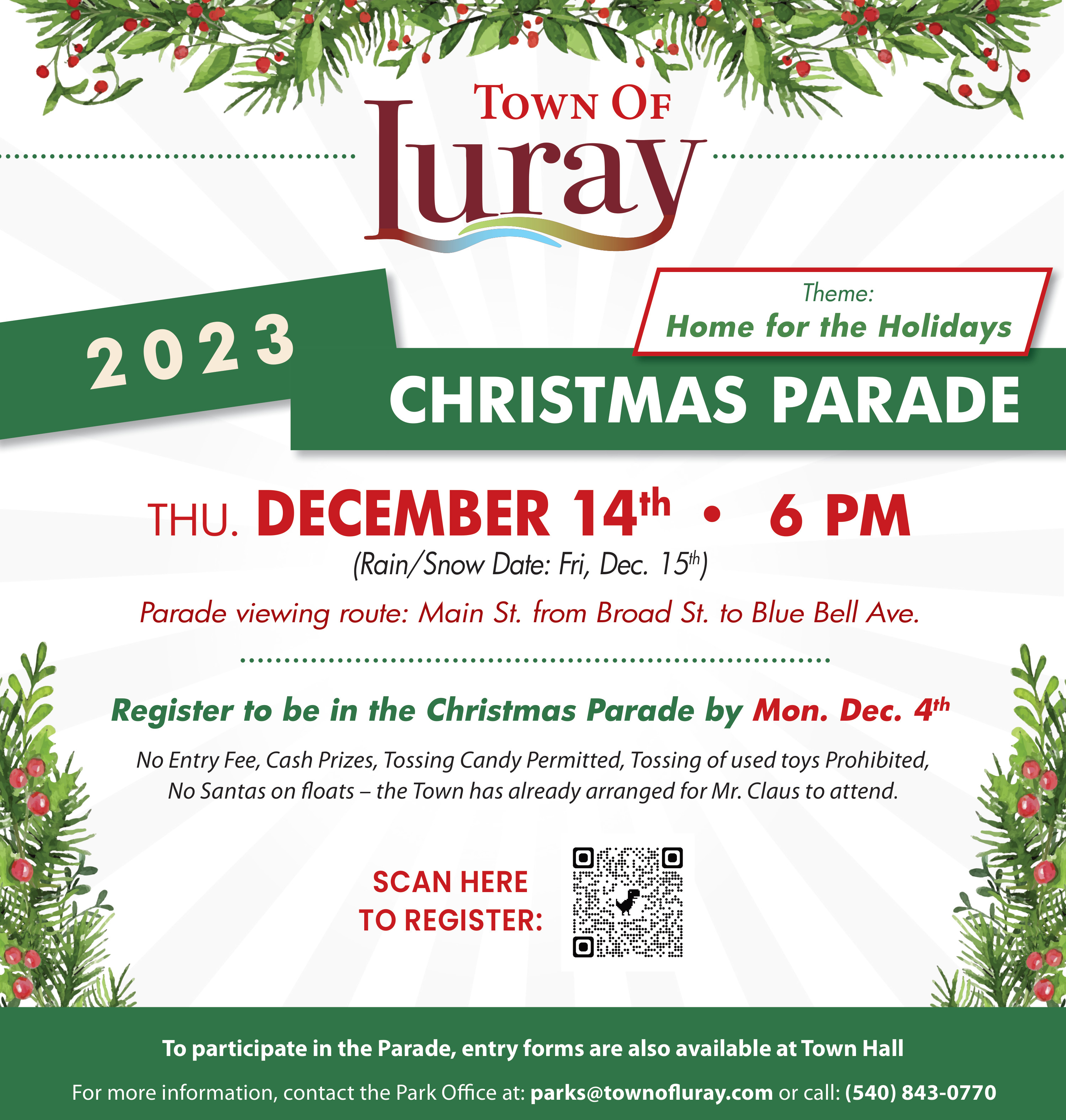 Luray Christmas Parade LurayPage Chamber of Commerce