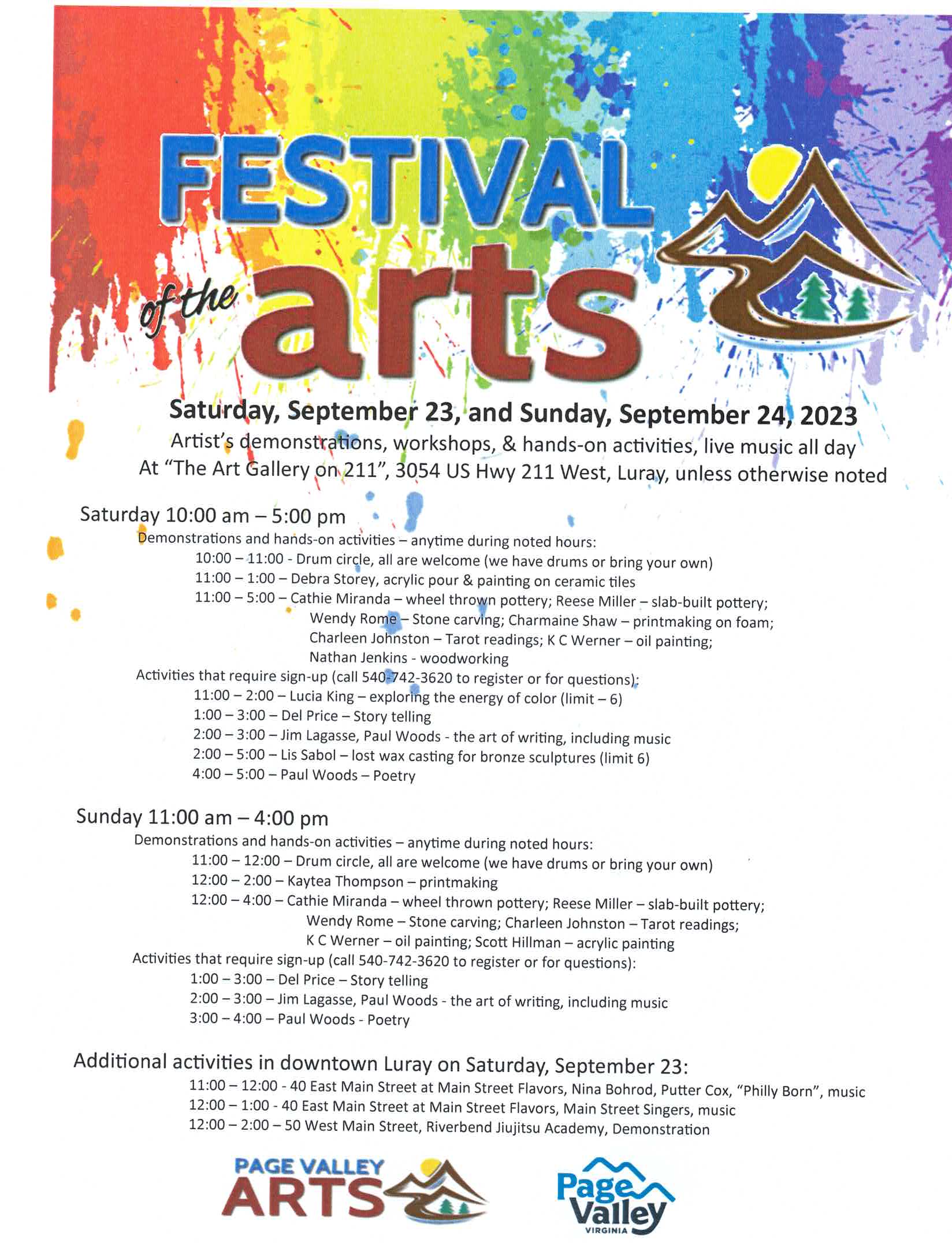 Festival of the Arts | Luray-Page Chamber of Commerce