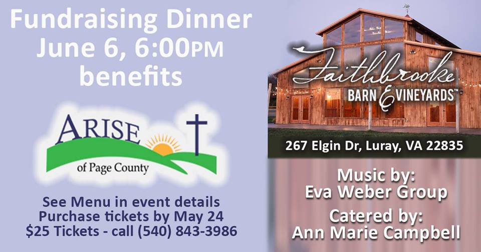 Arise Fundraising Dinner Luray Page Chamber Of Commerce