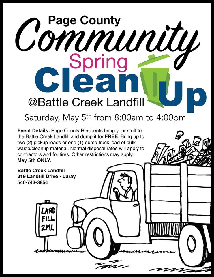 Page County Spring Clean Up LurayPage Chamber of Commerce