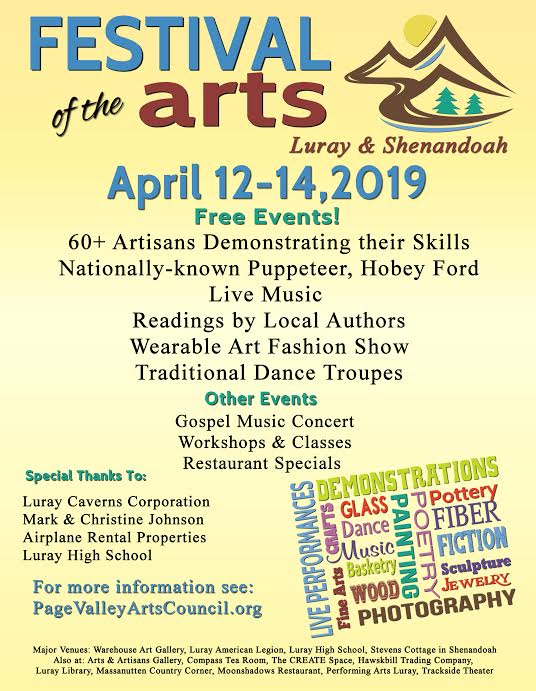 Spring Festival of the Arts LurayPage Chamber of Commerce