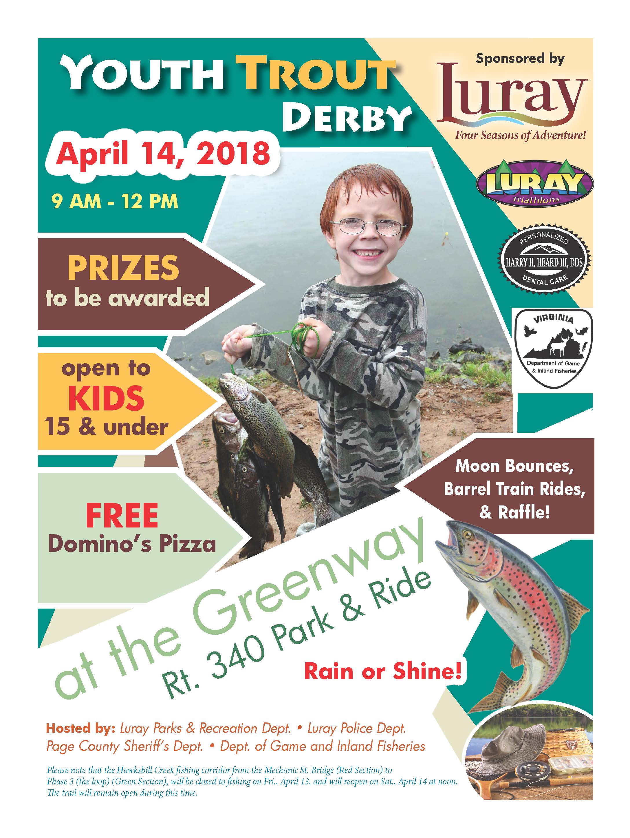 15th Annual Youth Trout Derby LurayPage Chamber of Commerce